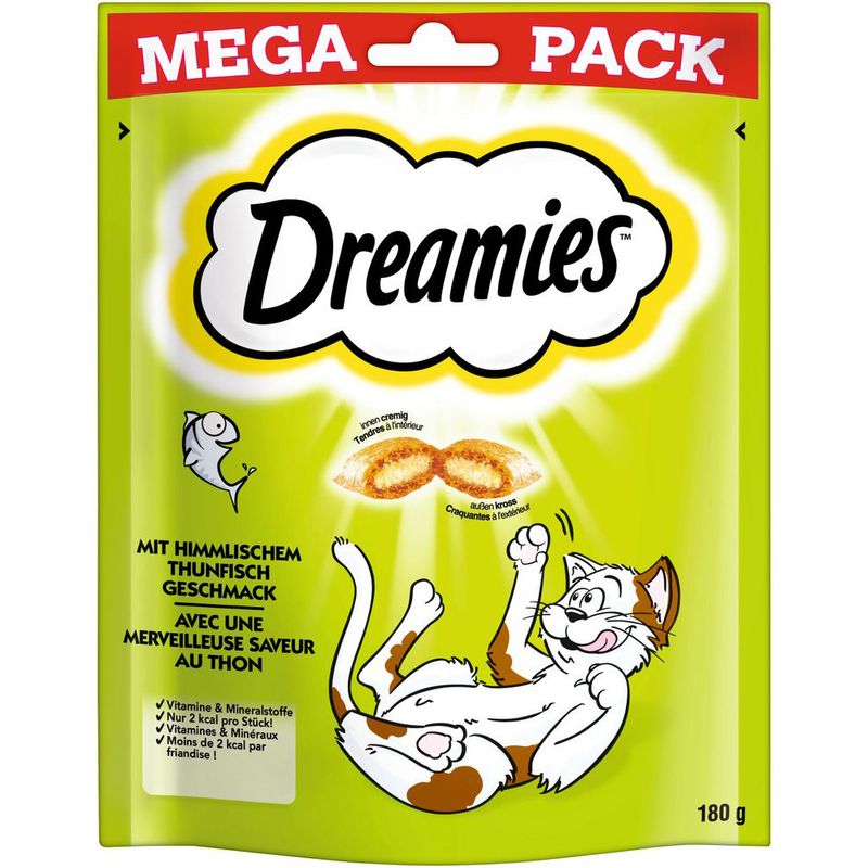 Sparpaket Dreamies Katzensnacks Mega Pack 4 x 180 g
