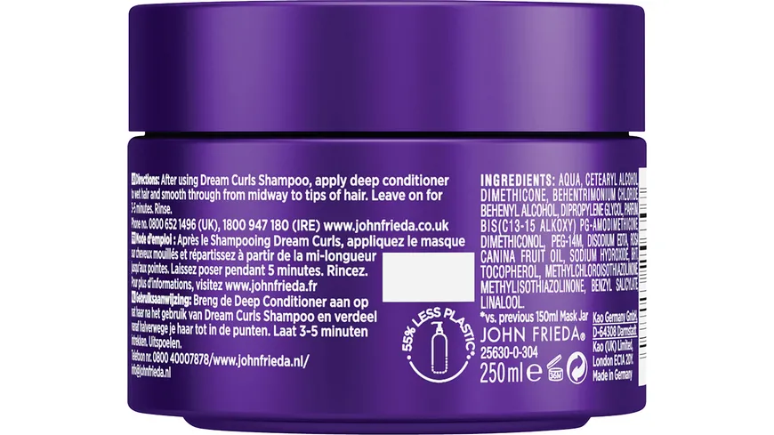 JOHN FRIEDA FRIZZ ease miraculous recovery deep Conditioner 250 ml