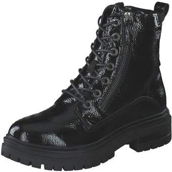 Tom Tailor Schnür Boots in schwarz