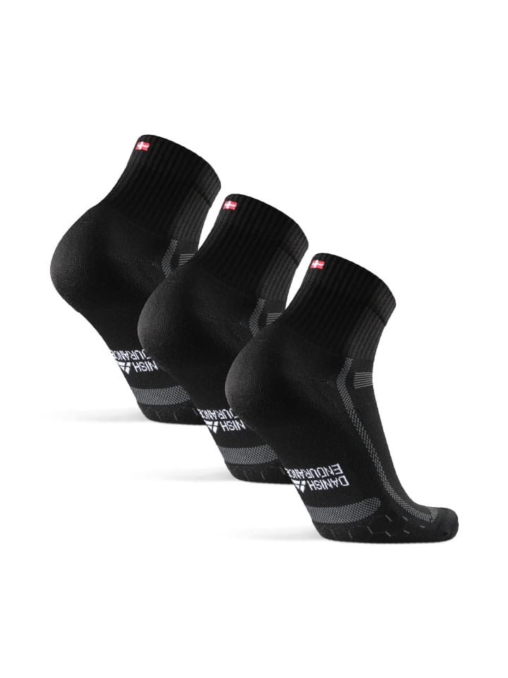 DANISH ENDURANCE Socken Long Distance in Black/Grey günstig kaufen