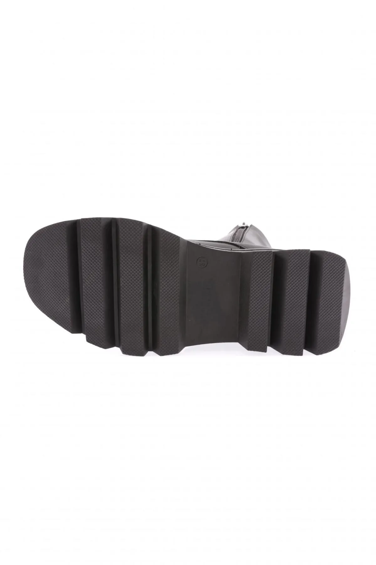DGN  744-22k Schwarze Schnürstiefeletten mit Reißverschluss für Damen