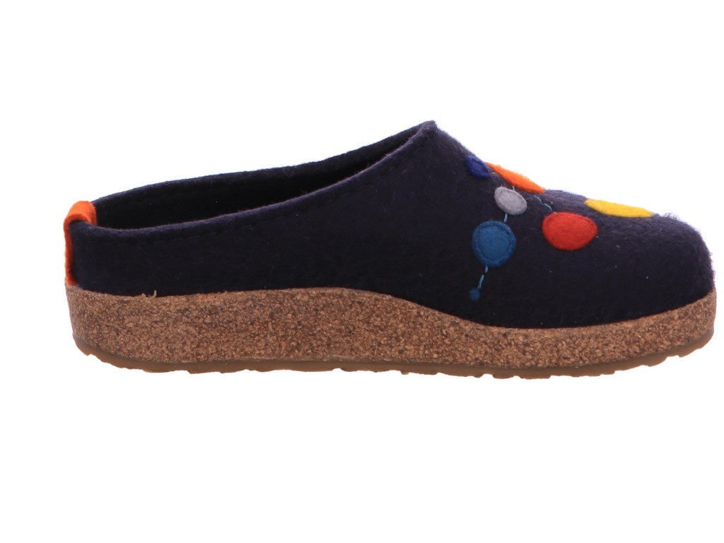 HAFLINGER Hausschuhe blau 2021 Grizzly Faible