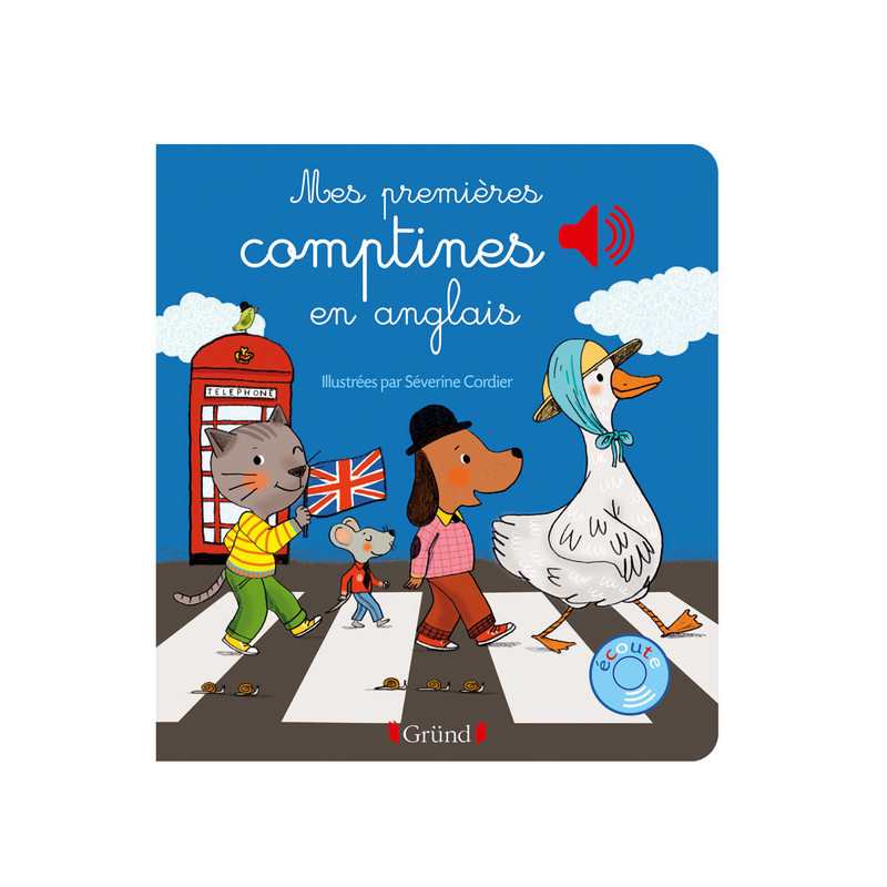 Livre Mes premières comptines en anglais - Gründ