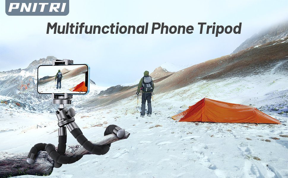 Diyarts Kamerastativ (360° drehbares tragbares Reisestativ, kompatibel für iPhone, Android)