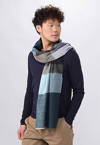 FRAAS Sustainability Edition - Cashmink-Schal mit Blockstreifen - Made in Germany