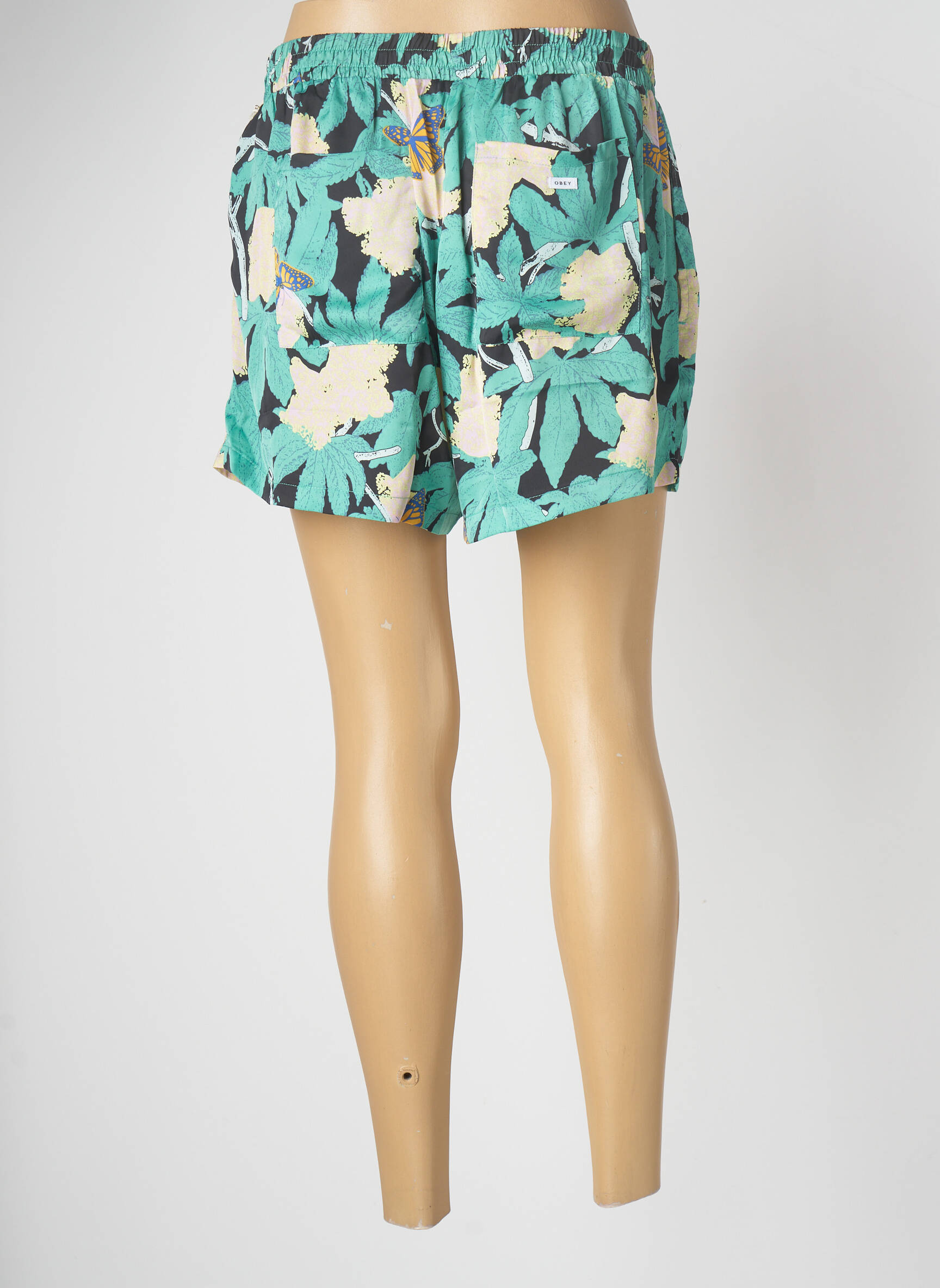 Obey Shorts 1 Femme couleur vert