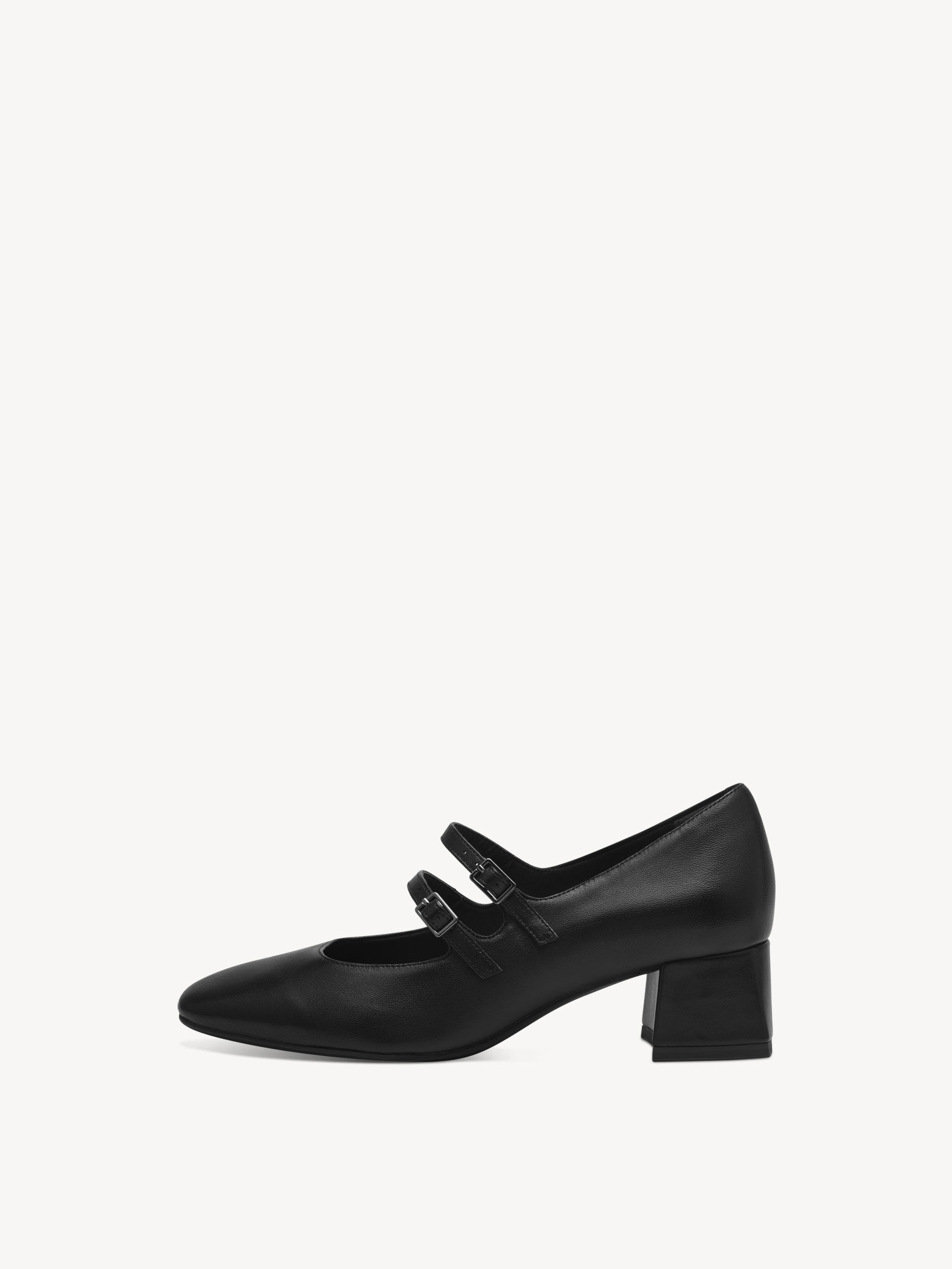 Escarpin en cuir - noir