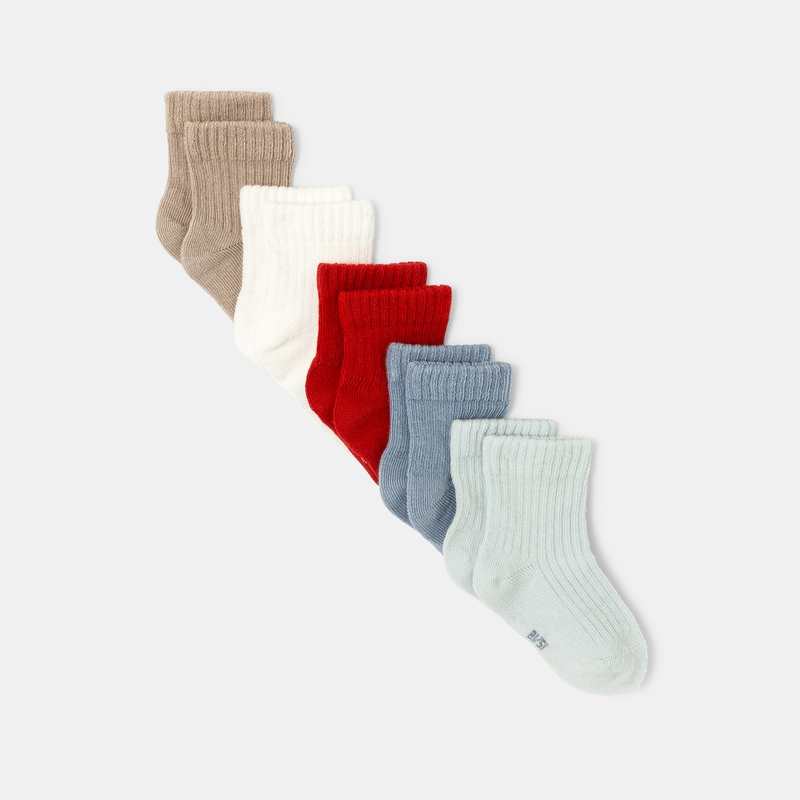 Semainier chaussettes en coton mixte Absorba (lot de 5)