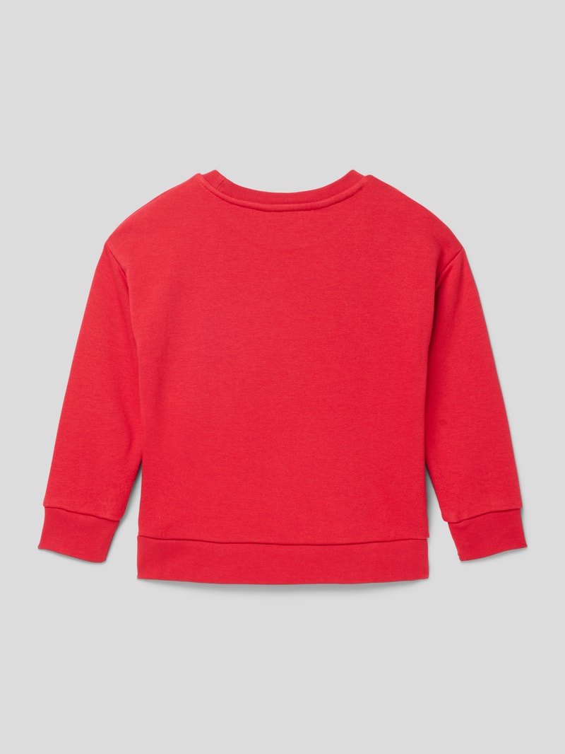 Sweatshirt mit Motiv-Print in rot