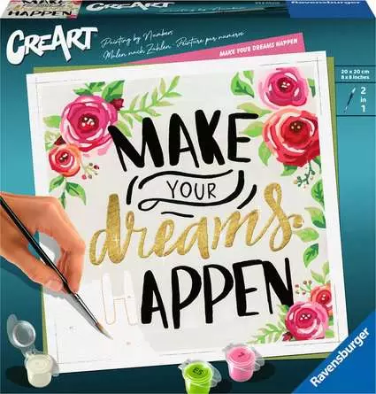 CreArt Make your dreams happen - Malen nach Zahlen für Erwachsene