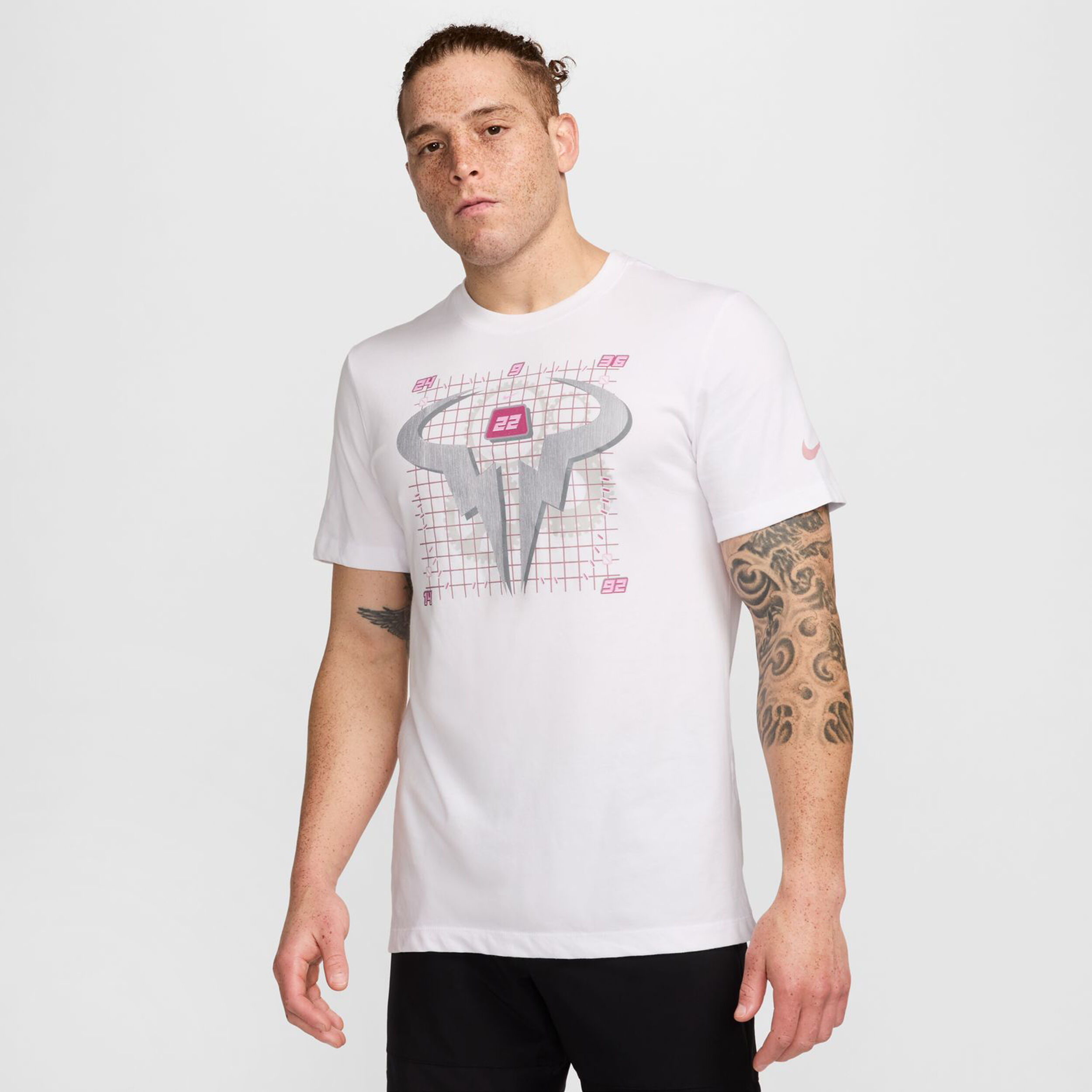 Dri-Fit Rafa OC T-Shirt Herren - Weiß, Mehrfarbig