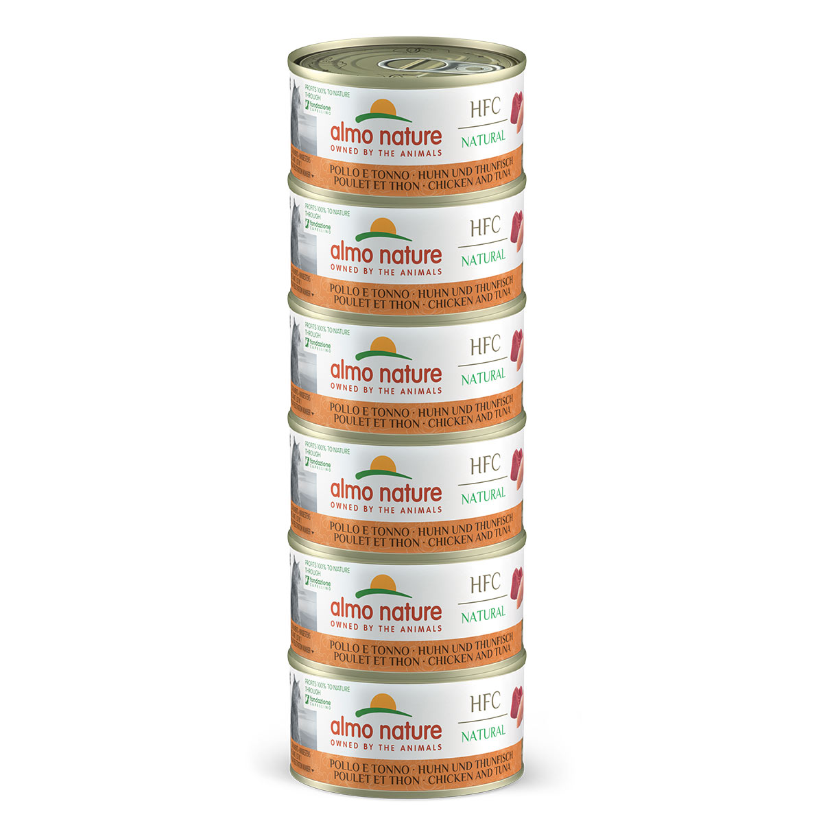 Almo Nature HFC Natural Megapack Huhn & Thunfisch 6x70g