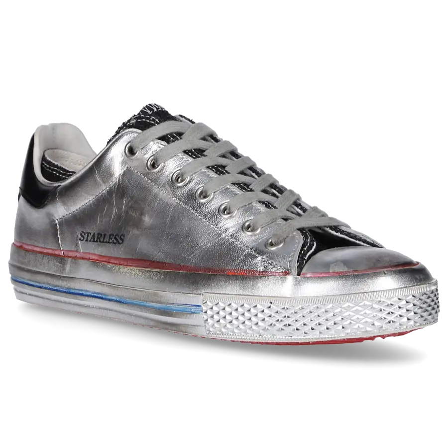 Hidnander - Sneaker low 1F20S Kalbsleder - silber