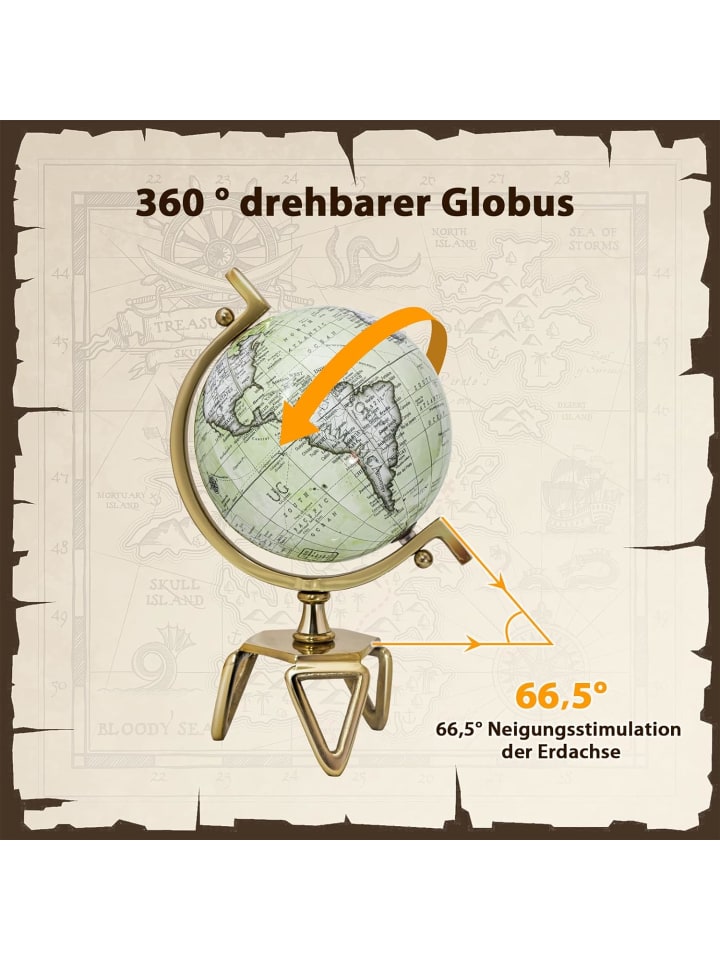COSTWAY Antiker Globus M in Hellgrün günstig kaufen onesize