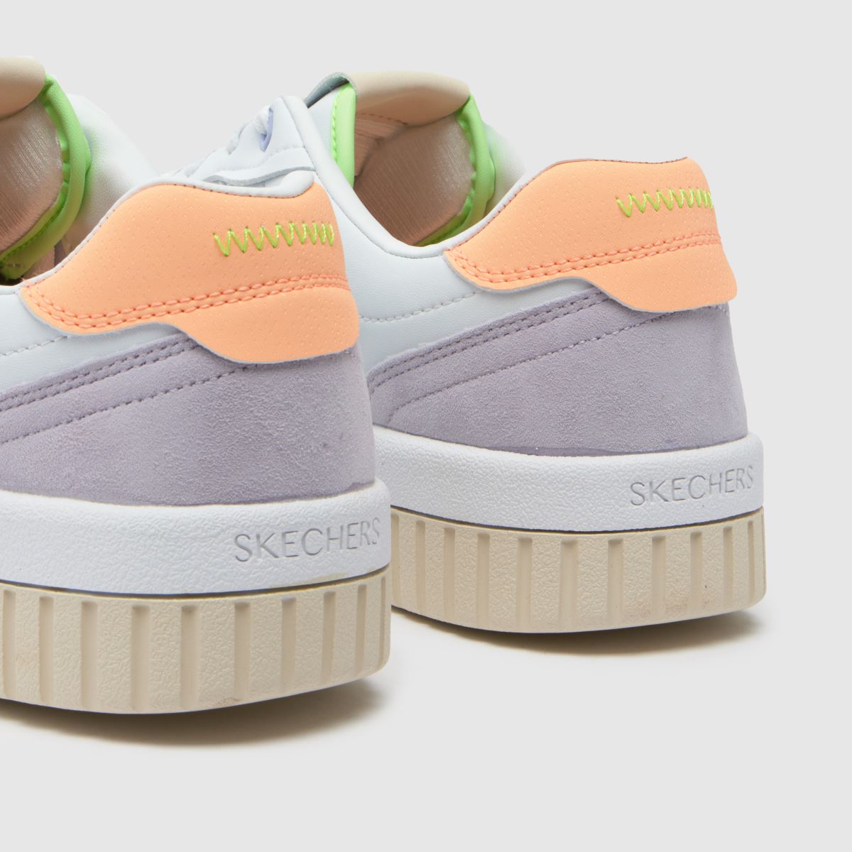 SKECHERS Jade - snygga sneakers i vitt med multifärgad färg