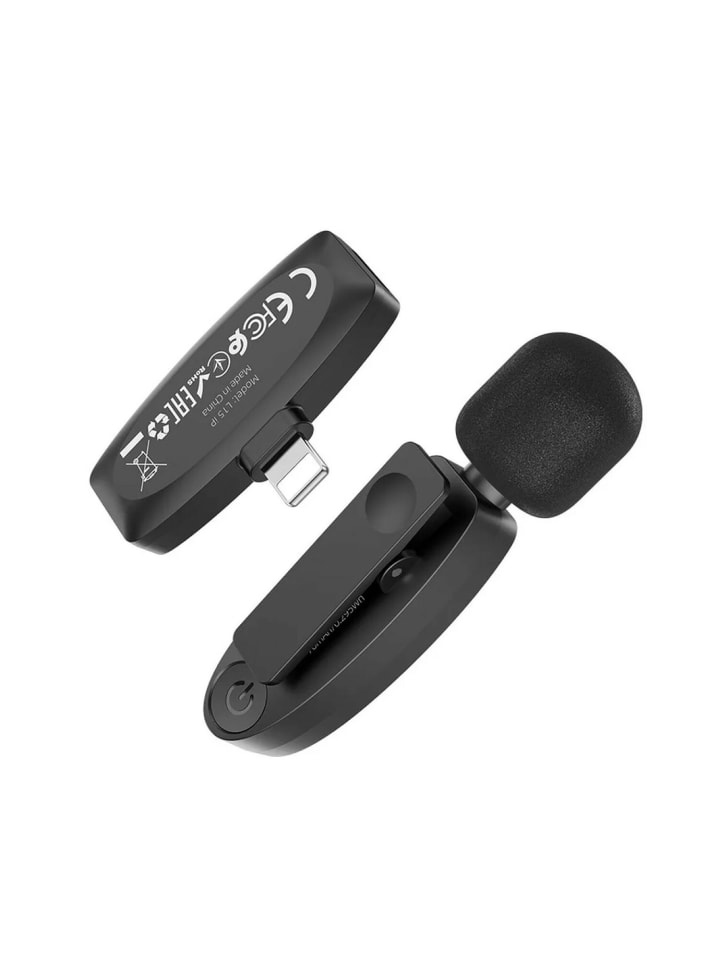 HOCO HOCO drahtloses Lavaliermikrofon für iPhone 8-pin iPhone-Anschluss in schwarz günstig kaufen onesize