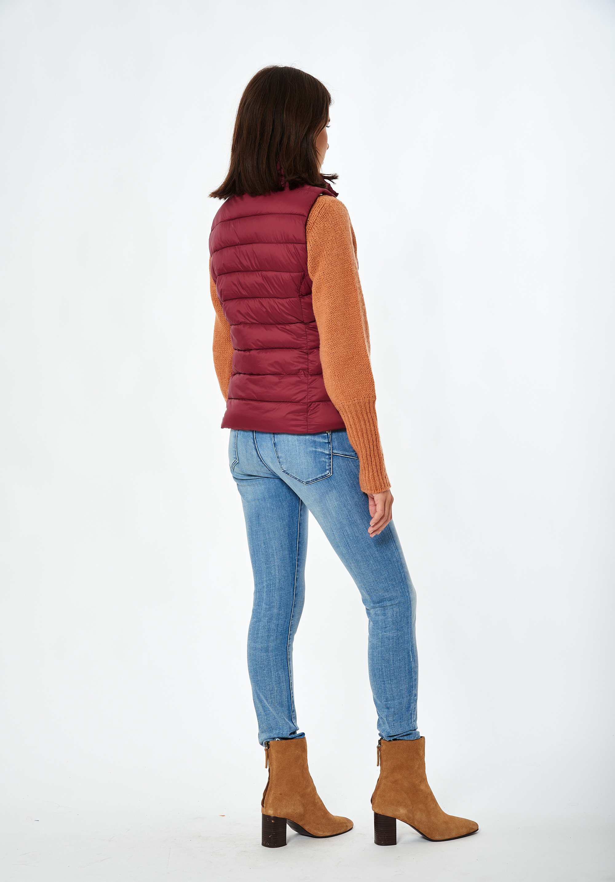 ARMA   Doudoune sans manches bordeaux Femme