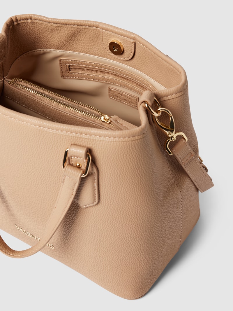 Shopper mit Label-Detail Modell 'BRIXTON' in beige