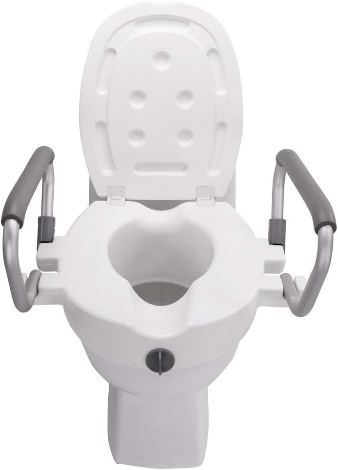 ANTAR Antar Toilettensitzerhöhung mit Deckel und Armlehnen AT51205