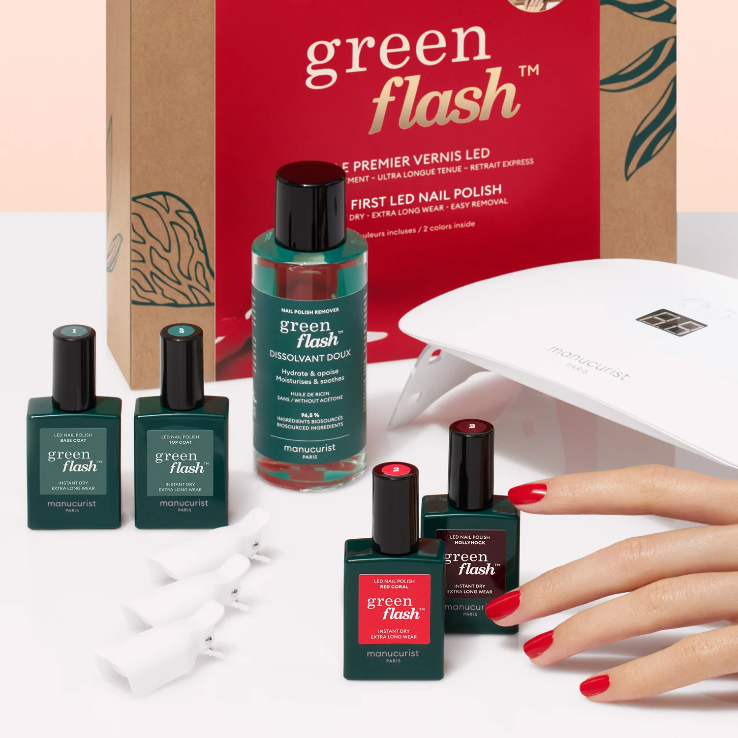 Green Flash™ LED semi-permanent neglelak Green Flash Kit