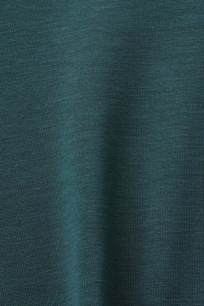 Jersey-Longsleeve mit Rollkragen