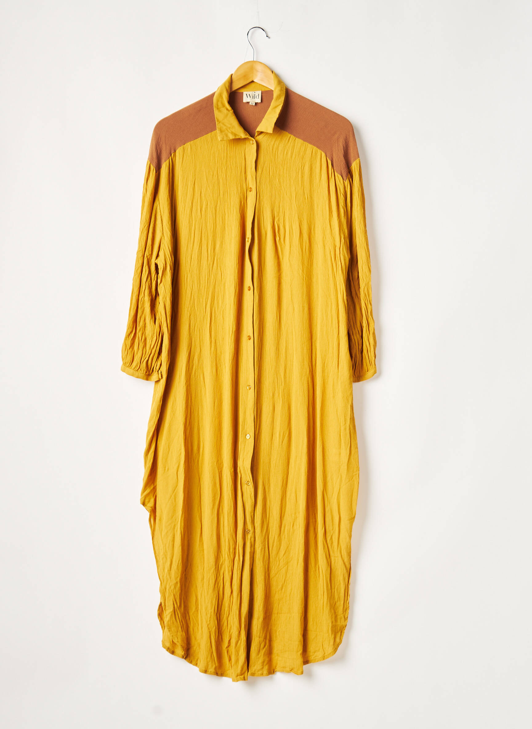 Wild Tuniquemanchelongue Femme couleur jaune