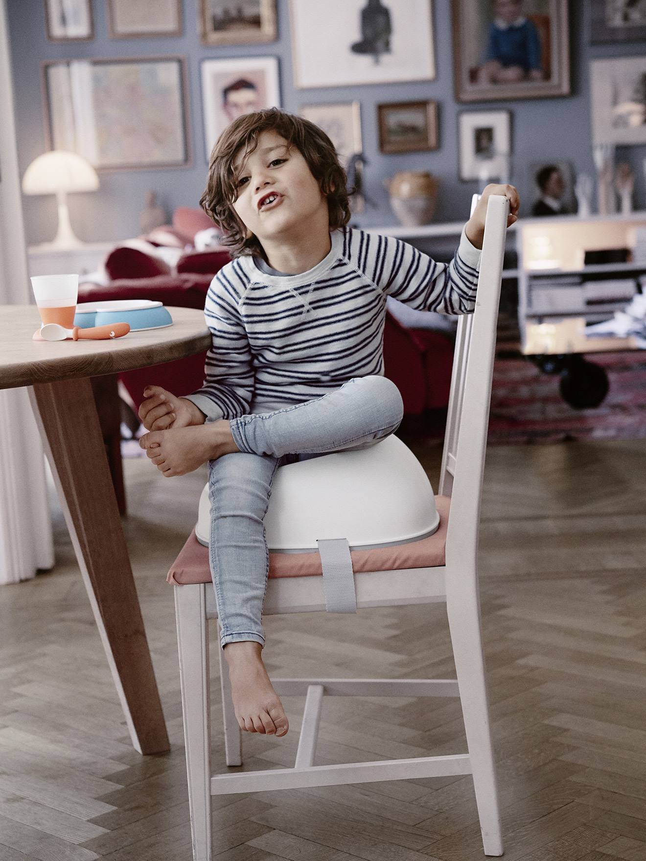 Rehausseur de chaise BabyBjörn blanc
