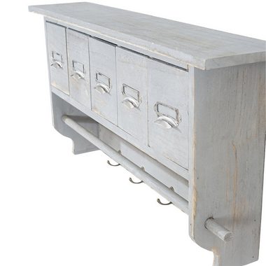 MCW Küchenregal MCW-C49-K, 4 Haken, 5 Schubladen, Stange zum Aufhängen von Kochlöffeln