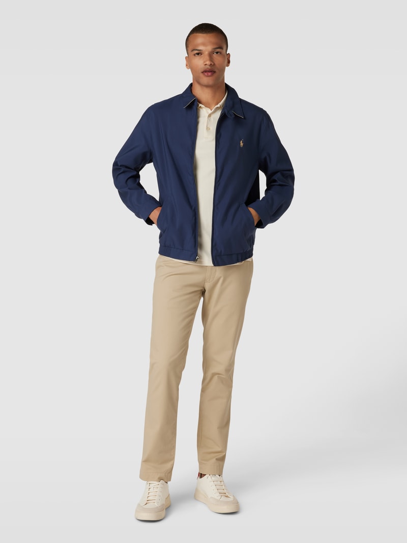 Jacke mit Umlegekragen Modell 'BI-SWING' in marineblau