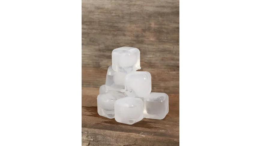 Kikkerland wiederverwendbare Eiswürfel transparent