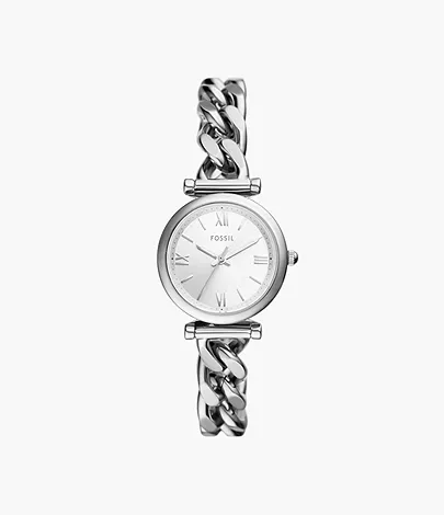Fossil Uhr Carlie 3-Zeiger-Werk Edelstahl