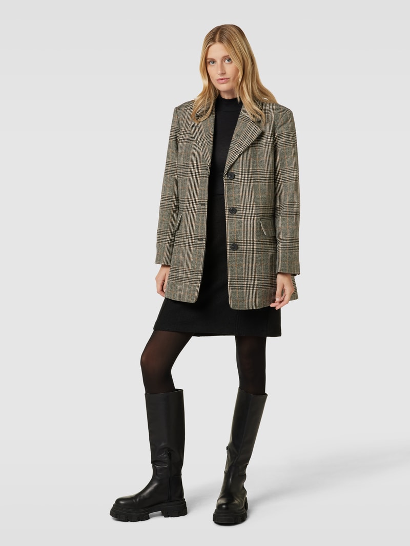 Blazer mit Tartan-Karo Modell 'Chicka' in beige