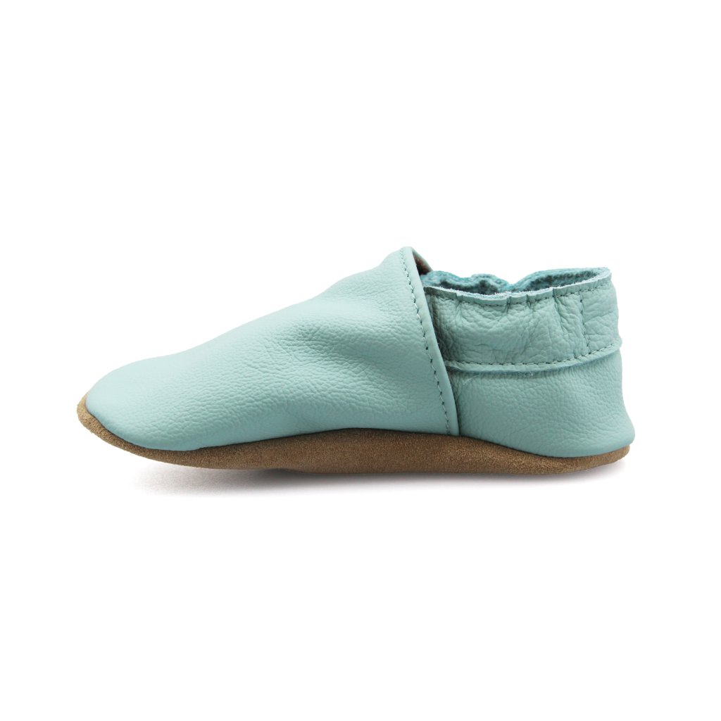 baBice Plain Light Mint Krabbelschuhe