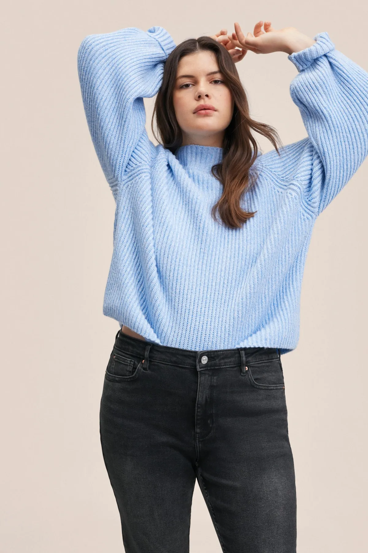 MANGO  27011122 Damen/Mädchen Offen Grau