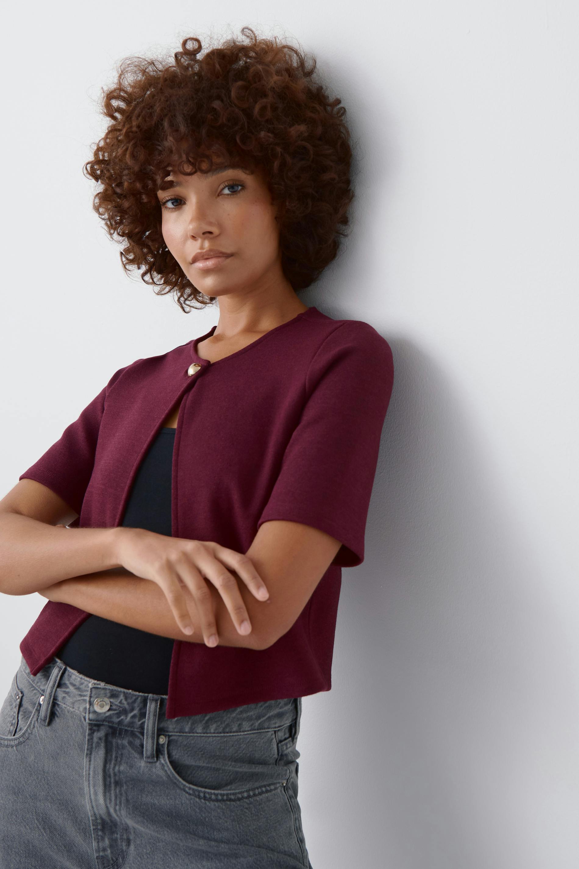 One button top