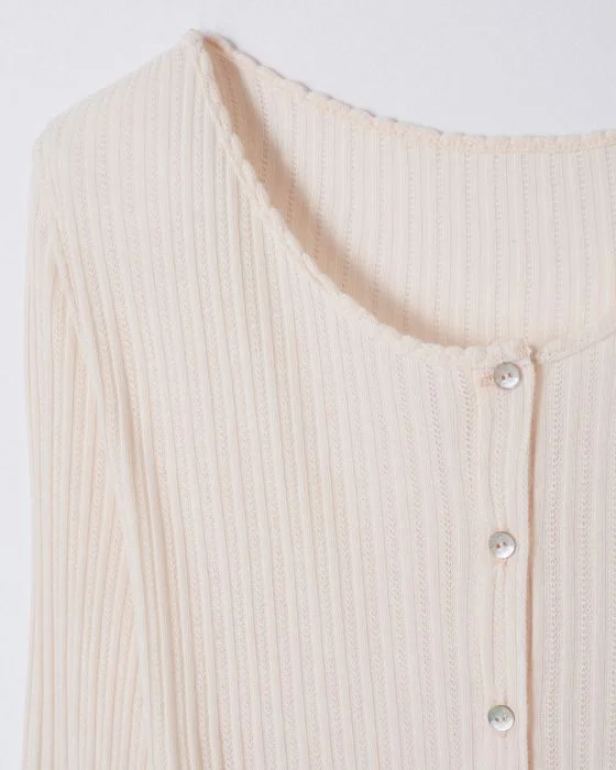 Cardigan en maille pointelle Thermolactyl