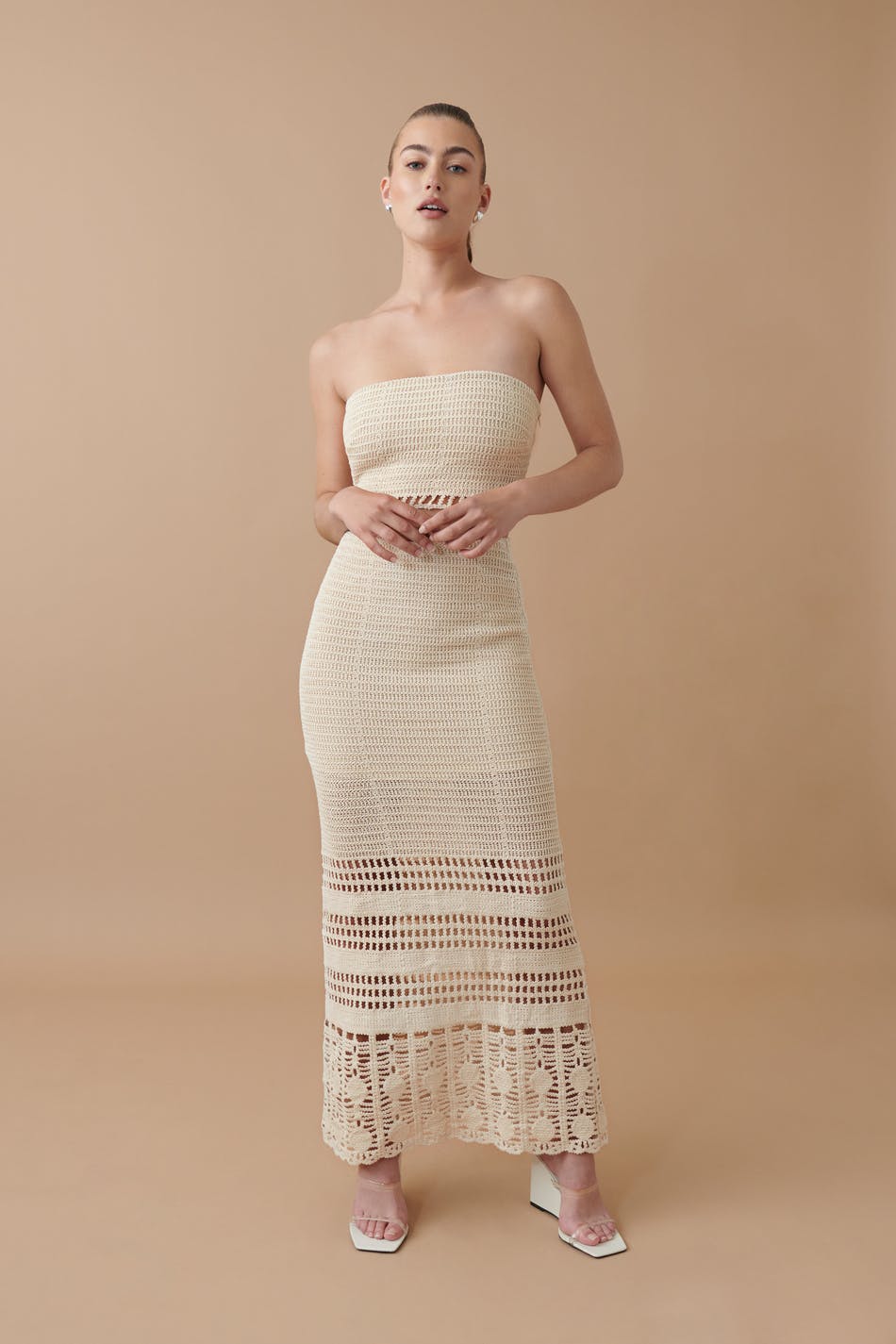 Crochet maxi skirt