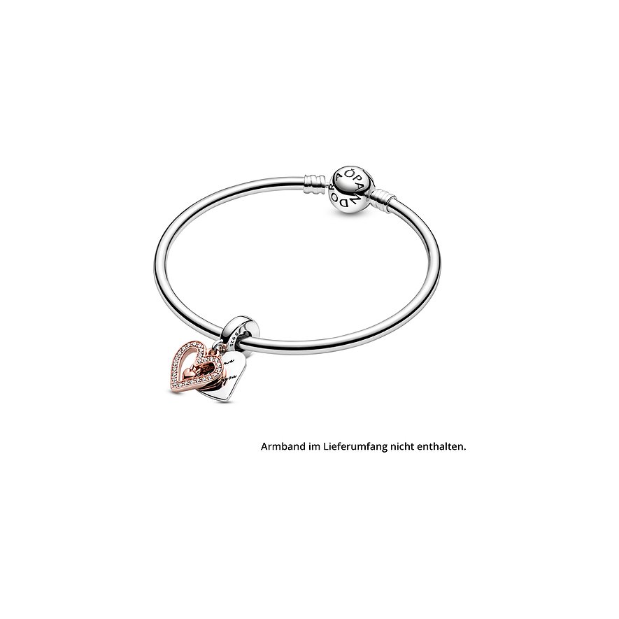 Pandora Charm Moments Funkelndes Freihand-Herz