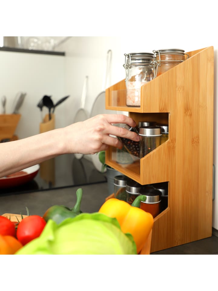 relaxdays Organizer in Natur - (B)18 x (H)41 x (T)17 cm günstig kaufen onesize