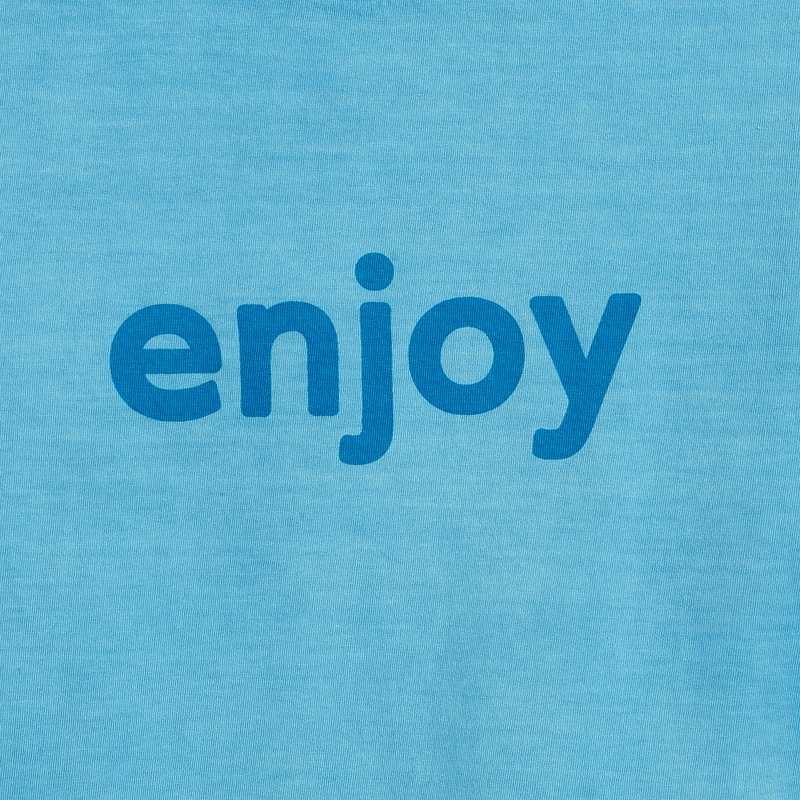 T-shirt bleu CONFETTI pigments naturels mixte