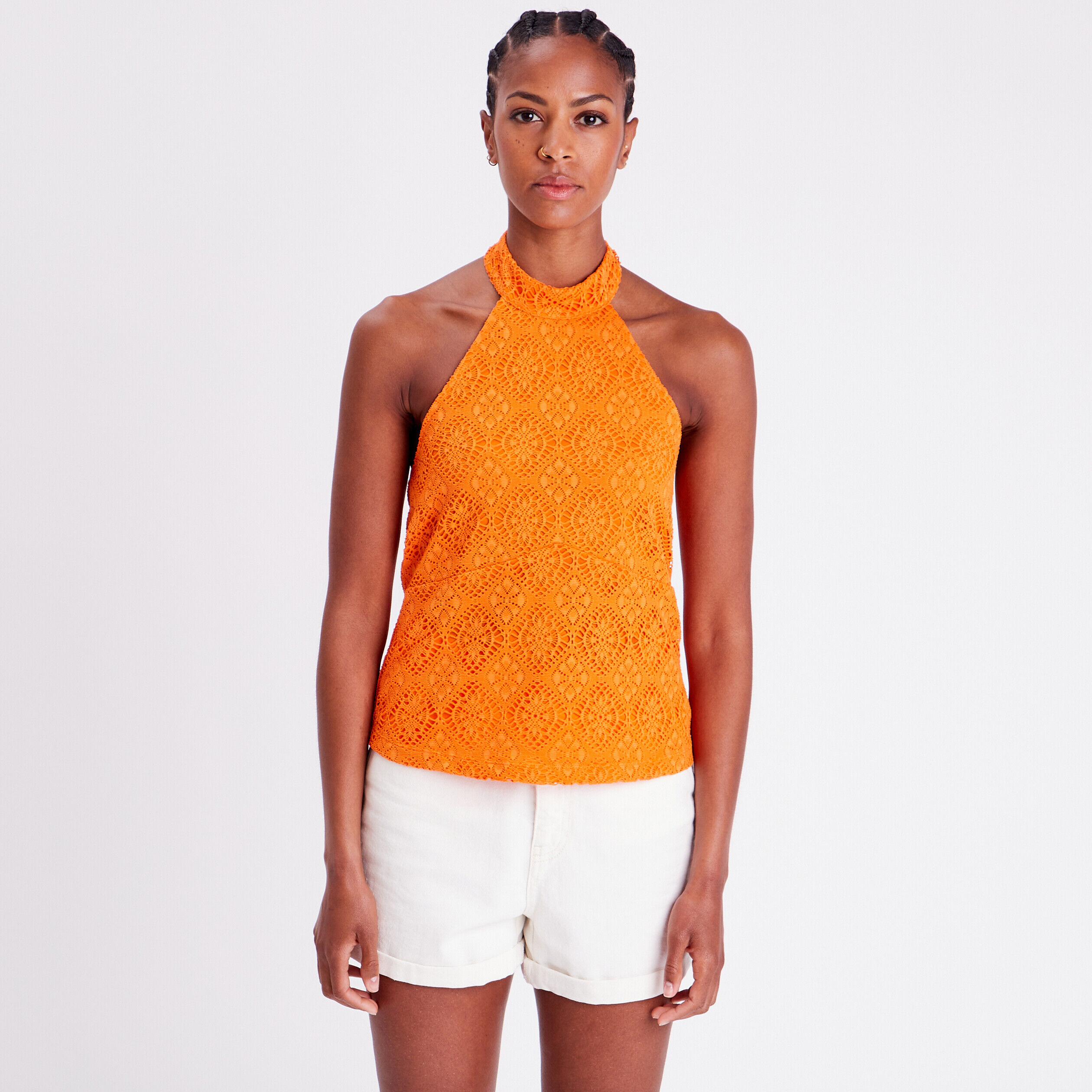 Débardeur encolure américaine orange femme | Cache Cache