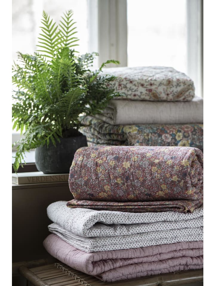 IB Laursen Quilt Weiß mit Roten Pünktchen 130x180 günstig kaufen onesize