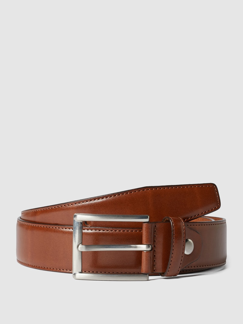 Gürtel aus Leder in mittelbraun