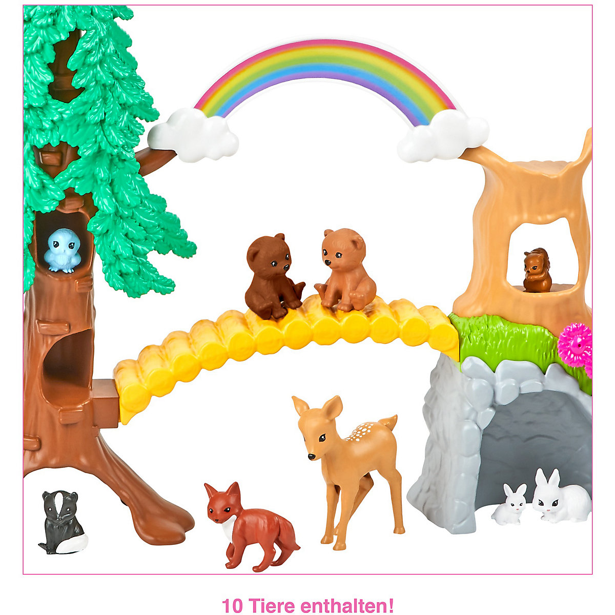 Barbie Waldtier-Forscherin-Spielset mit Puppe und Zubehör