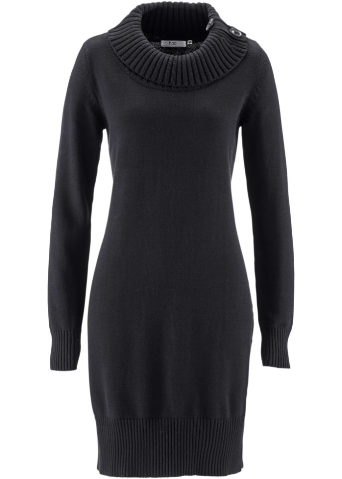 Baumwoll Longpullover mit Stehkragen