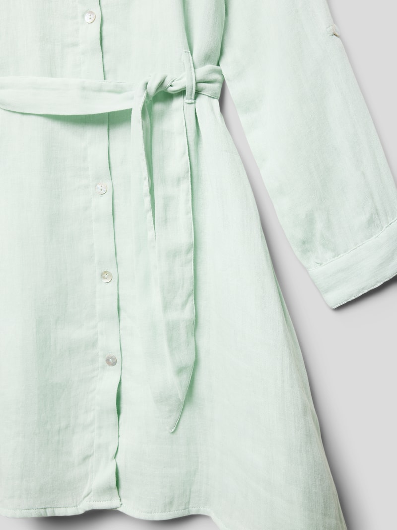 Blusenkleid mit Umlegekragen in mint