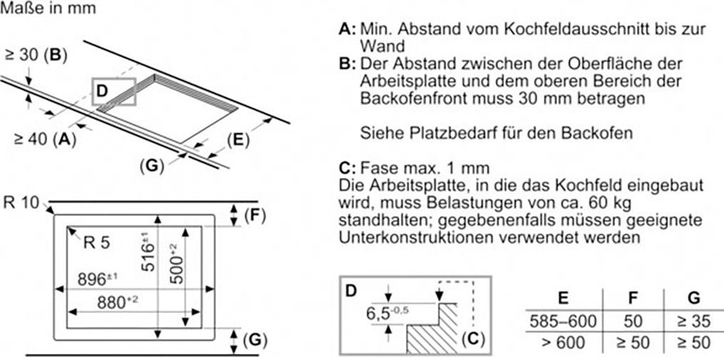 NEFF Flex-Induktions-Kochfeld N 90 T69PTX4L0