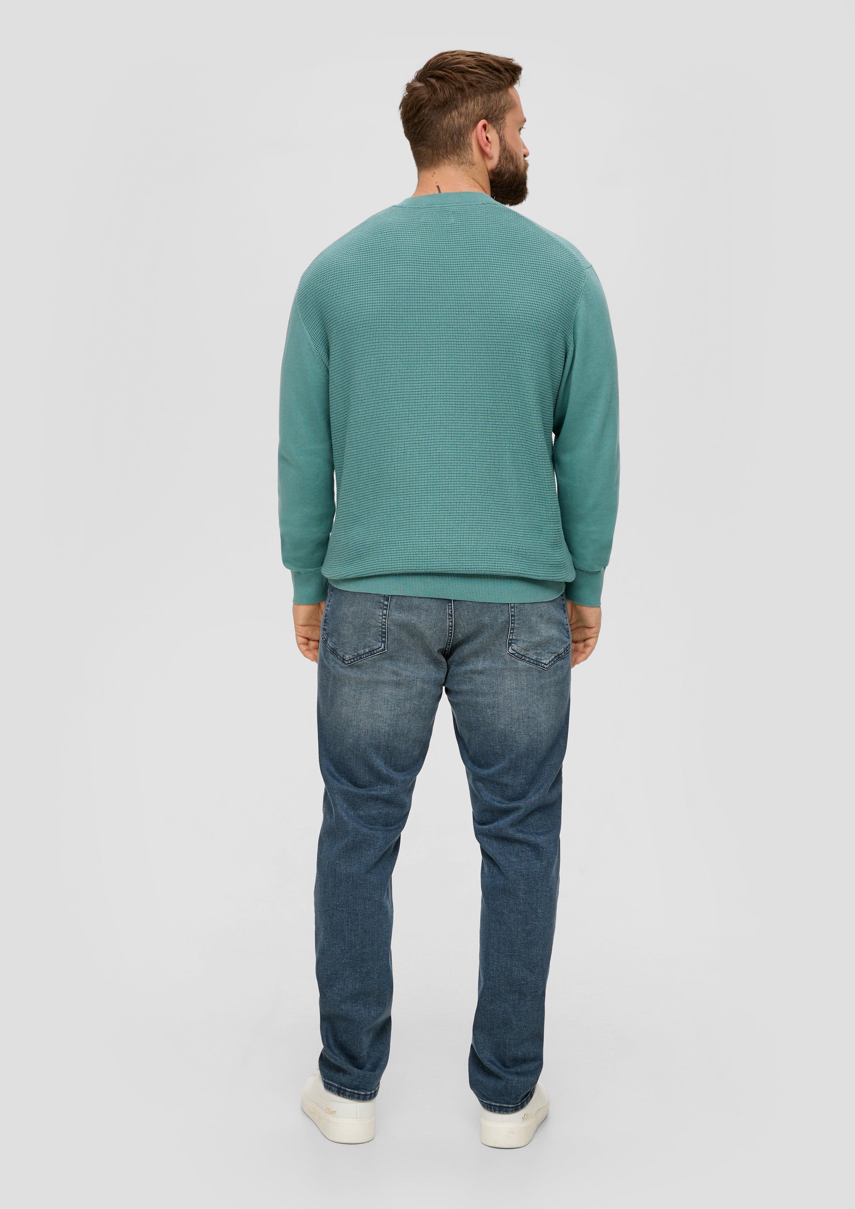 Strickpullover mit Waffelpiqué-Muster  2143412-6557