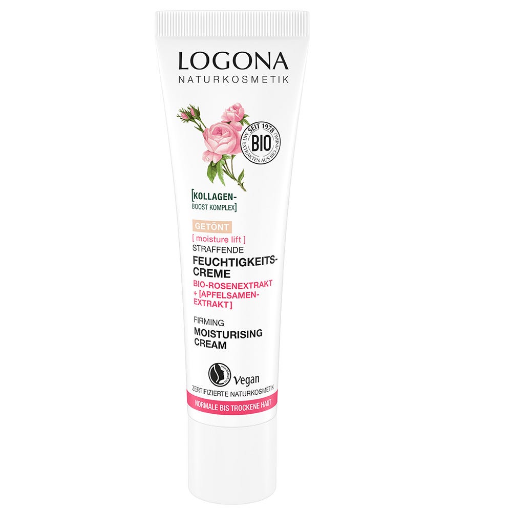 LOGONA Moisture Lift Straffende Feuchtigkeitscreme getönt Bio-Rosenextrakt & Bio-Apfelsamenextrakt 30 ml