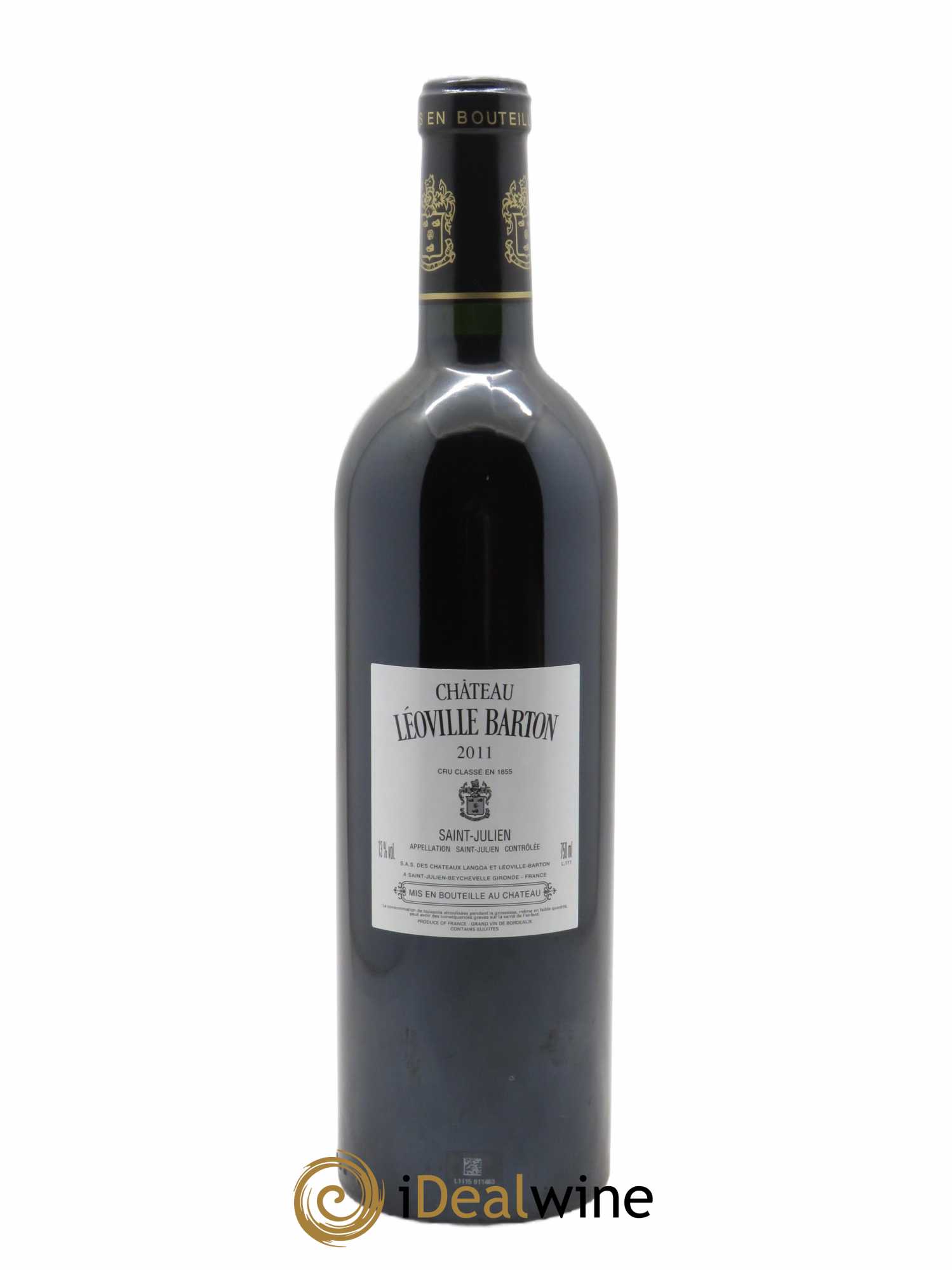 Château Léoville Barton 2ème Grand Cru Classé (CBO à partir de 6 BTS) 2011 - Lot de 1 Bouteille
